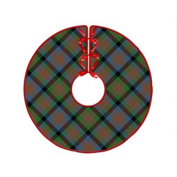 ScotsTee Shop Scottish Tennant Ancient Clan Crest Tartan Christmas Tree Skirt