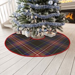 ScotsTee Shop Scottish Watt (Wate) Weathered Clan Crest Tartan Christmas Tree Skirt