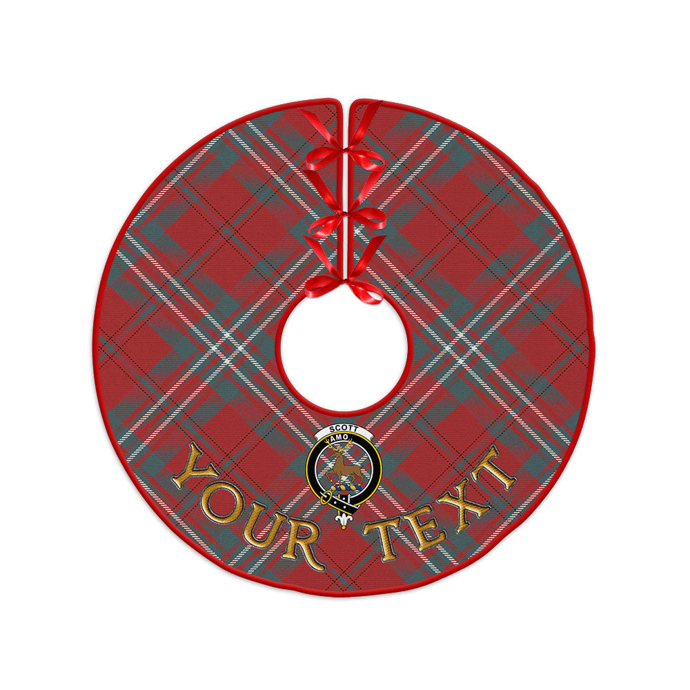 ScotsTee Shop Scottish Scott Weathered Clan Crest Tartan Christmas Tree Skirt
