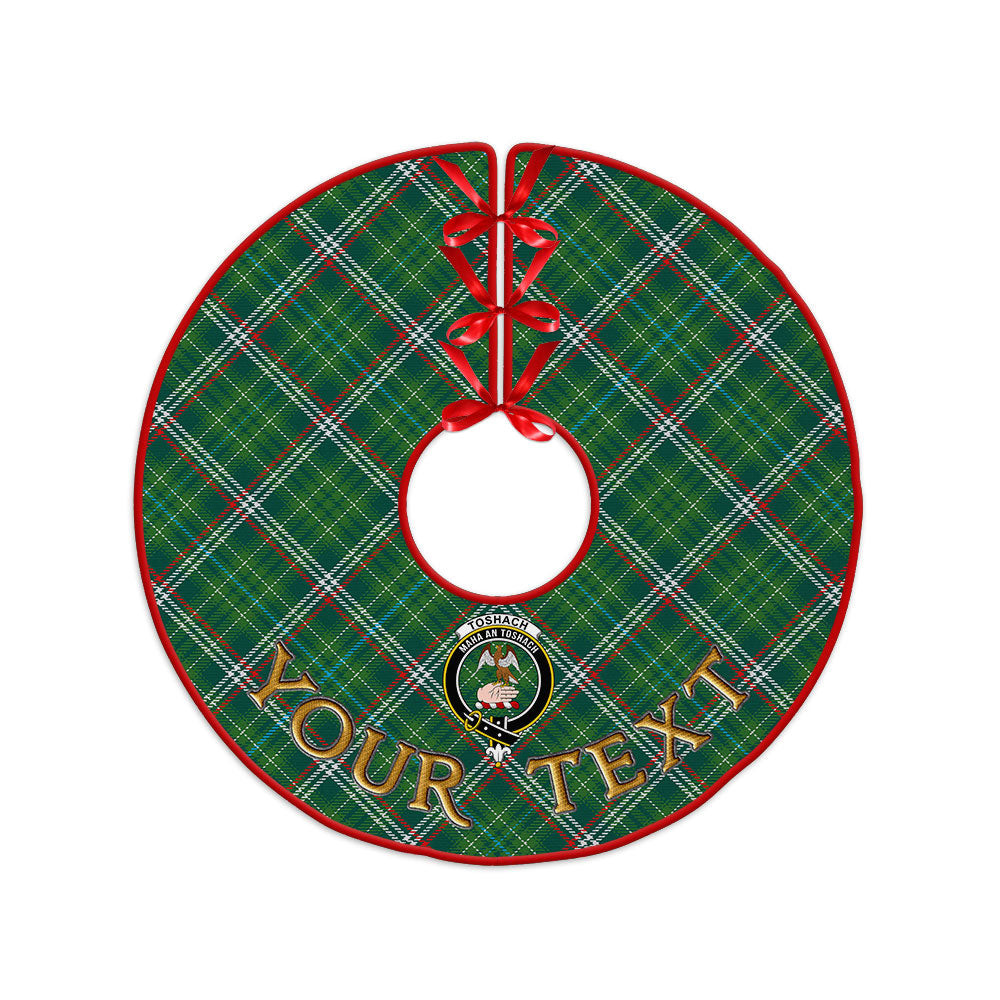 ScotsTee Shop Scottish Toshach Modern Clan Crest Tartan Christmas Tree Skirt
