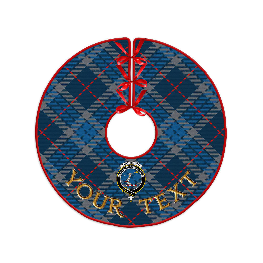 ScotsTee Shop Scottish Thorburn (Thurburn) Modern Clan Crest Tartan Christmas Tree Skirt