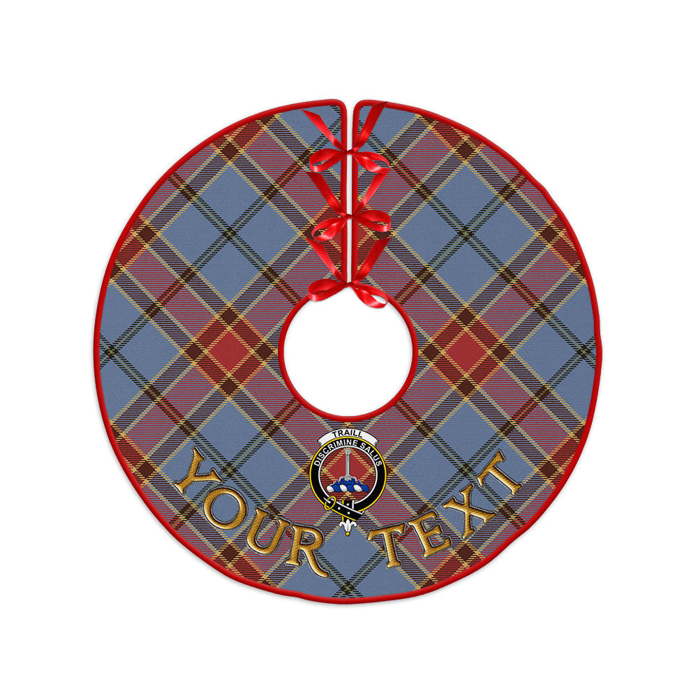 ScotsTee Shop Scottish Traill (Trayle) Ancient Clan Crest Tartan Christmas Tree Skirt