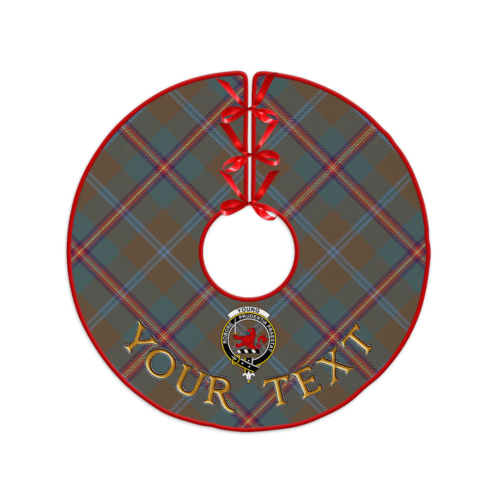 ScotsTee Shop Scottish Young Weathered Clan Crest Tartan Christmas Tree Skirt