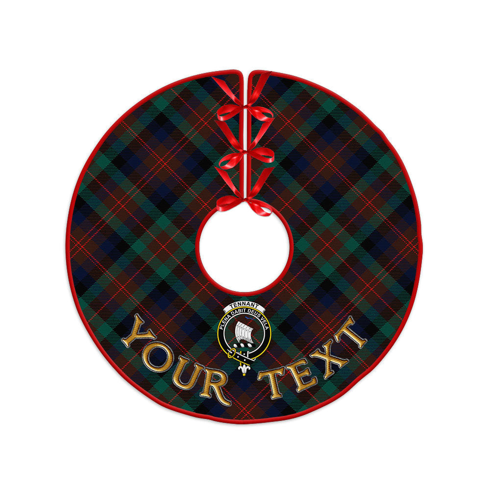 ScotsTee Shop Scottish Tennant Modern Clan Crest Tartan Christmas Tree Skirt