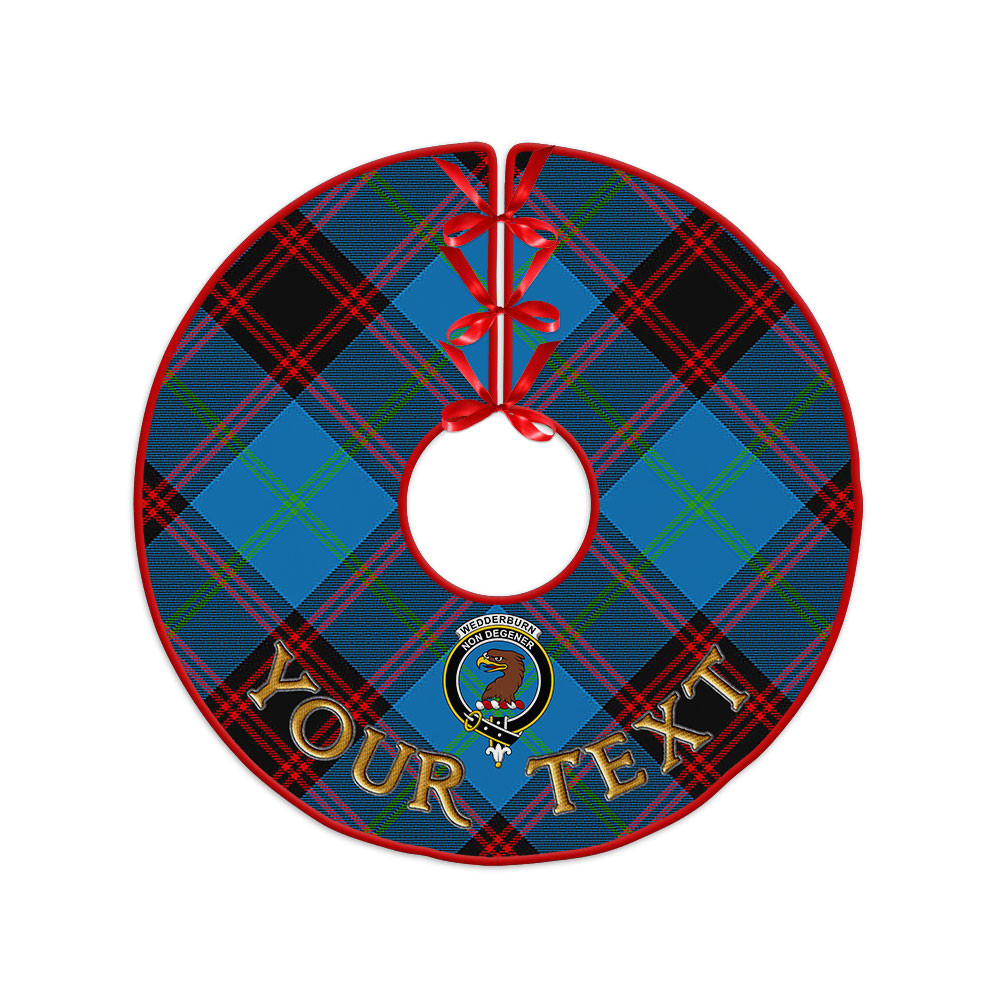 ScotsTee Shop Scottish Wedderburn Clan Crest Tartan Christmas Tree Skirt