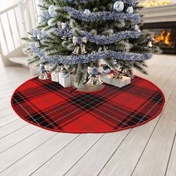 ScotsTee Shop Scottish Wemyss Modern Clan Crest Tartan Christmas Tree Skirt