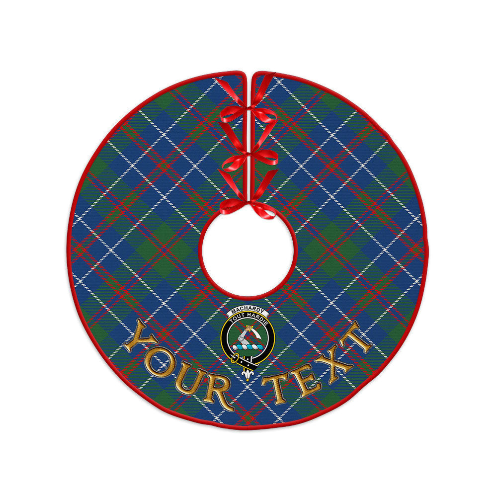 ScotsTee Shop Scottish MacHardy Modern Clan Crest Tartan Christmas Tree Skirt