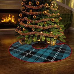 ScotsTee Shop Scottish Swan Ancient Clan Crest Tartan Christmas Tree Skirt