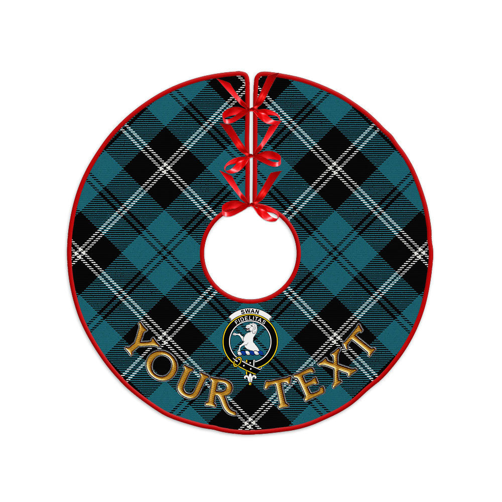 ScotsTee Shop Scottish Swan Ancient Clan Crest Tartan Christmas Tree Skirt