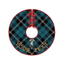 ScotsTee Shop Scottish Swan Ancient Clan Crest Tartan Christmas Tree Skirt