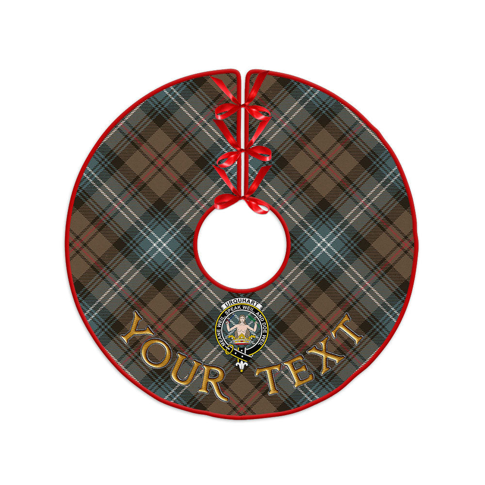 ScotsTee Shop Scottish Urquhart Weathered Clan Crest Tartan Christmas Tree Skirt
