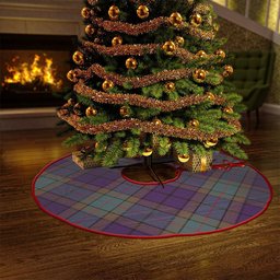 ScotsTee Shop Scottish Wardlaw Weathered Clan Crest Tartan Christmas Tree Skirt