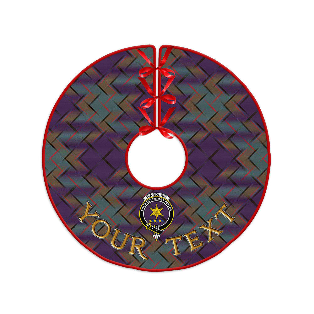 ScotsTee Shop Scottish Wardlaw Weathered Clan Crest Tartan Christmas Tree Skirt