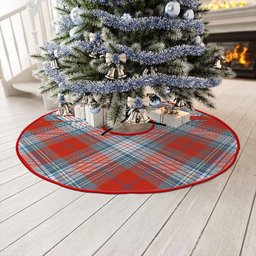 ScotsTee Shop Scottish Warden Ancient Clan Crest Tartan Christmas Tree Skirt