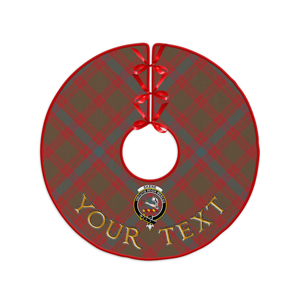 ScotsTee Shop Scottish Skene Weathered Clan Crest Tartan Christmas Tree Skirt