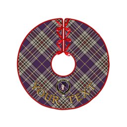 ScotsTee Shop Scottish Thompson Variant (Thomson Variant) Weathered Clan Crest Tartan Christmas Tree Skirt