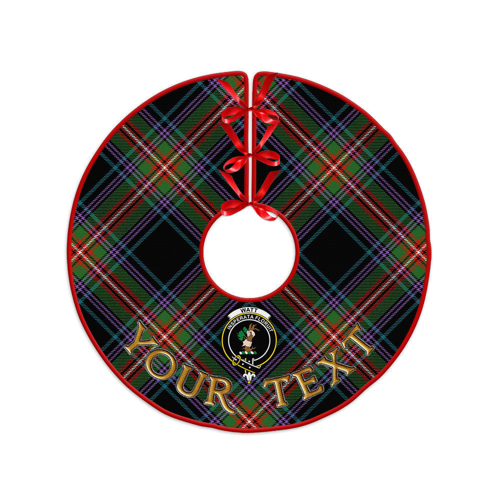 ScotsTee Shop Scottish Watt (Wate) Ancient Clan Crest Tartan Christmas Tree Skirt