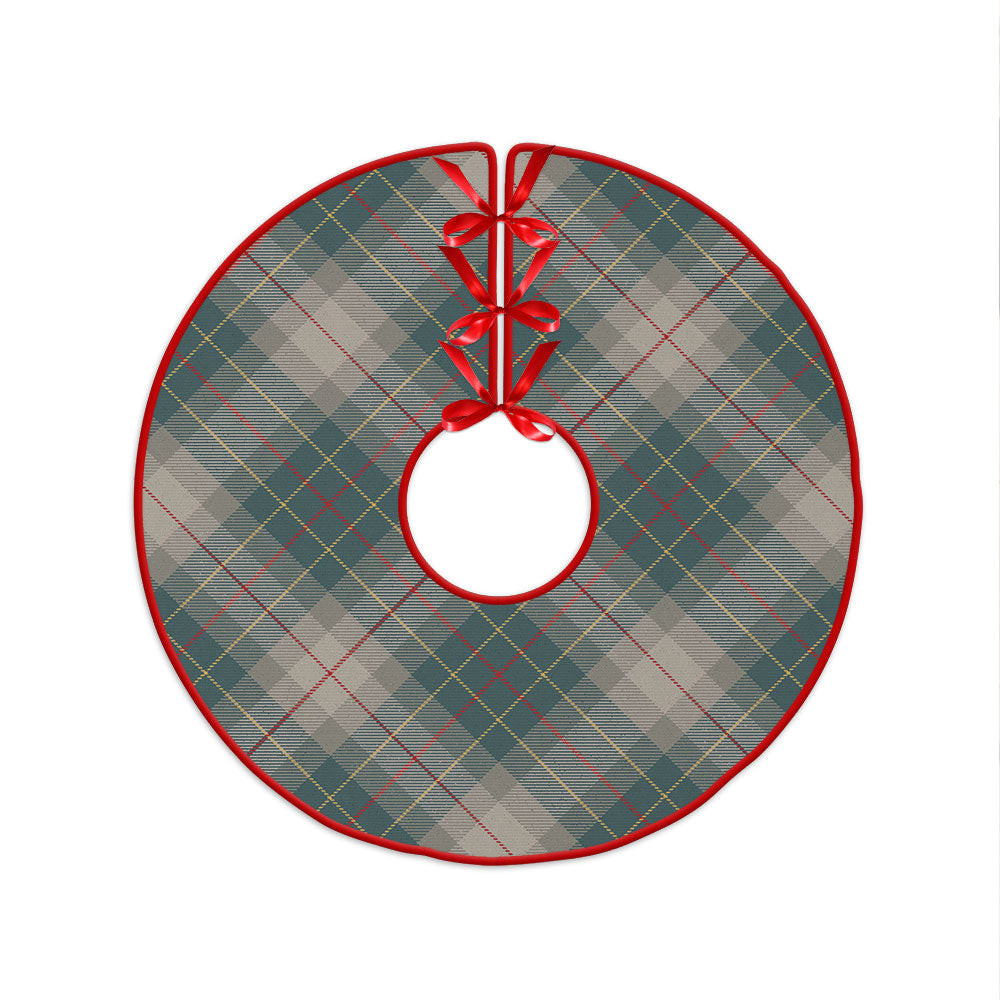 ScotsTee Shop Scottish Brodie Silver (Brodie Muted) Weathered Clan Crest Tartan Christmas Tree Skirt