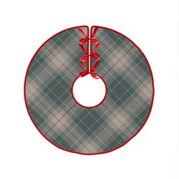 ScotsTee Shop Scottish Brodie Silver (Brodie Muted) Weathered Clan Crest Tartan Christmas Tree Skirt