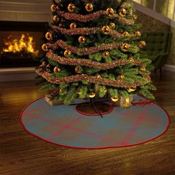 ScotsTee Shop Scottish Agnew (MacAgnew) Weathered Clan Crest Tartan Christmas Tree Skirt