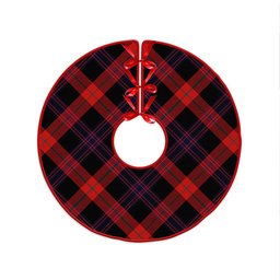 ScotsTee Shop Scottish Brown (Broun) Modern Clan Crest Tartan Christmas Tree Skirt
