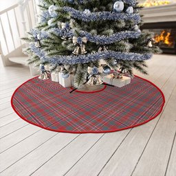 ScotsTee Shop Scottish MacAlister Weathered Clan Crest Tartan Christmas Tree Skirt