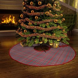 ScotsTee Shop Scottish MacAlister Weathered Clan Crest Tartan Christmas Tree Skirt