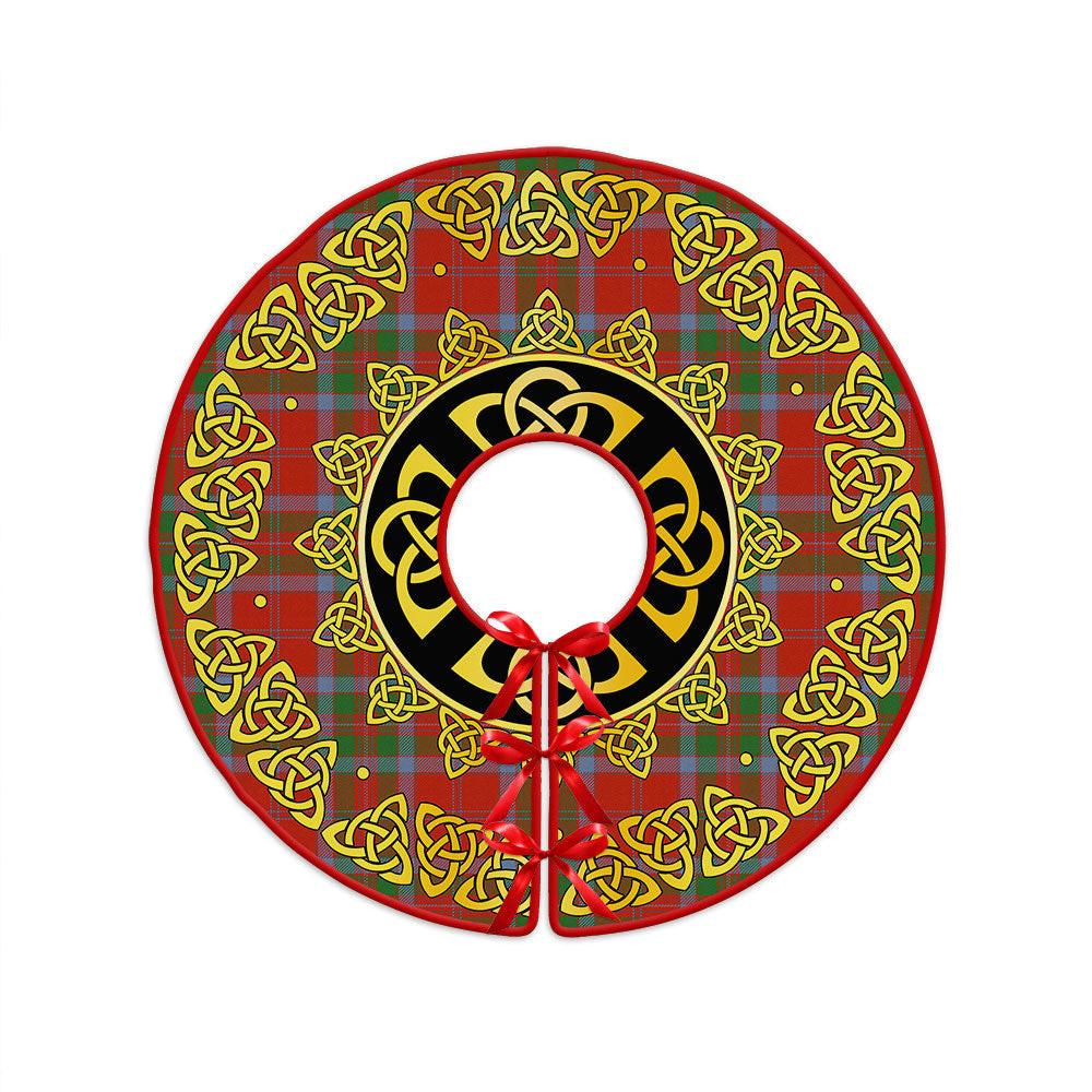 ScotsTee Shop Scottish MacGillivray Ancient Clan Crest Tartan Christmas Tree Skirt Golden Celtic Heritage