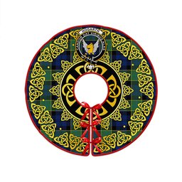 ScotsTee Shop Scottish Hogarth Modern Clan Crest Tartan Christmas Tree Skirt Golden Celtic Heritage