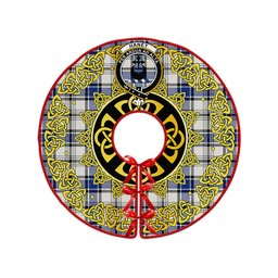 ScotsTee Shop Scottish Haney Modern Clan Crest Tartan Christmas Tree Skirt Golden Celtic Heritage