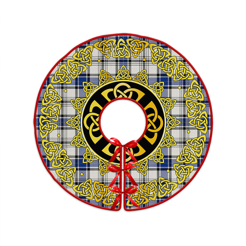 ScotsTee Shop Scottish Haney Modern Clan Crest Tartan Christmas Tree Skirt Golden Celtic Heritage