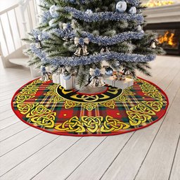 ScotsTee Shop Scottish MacGill Modern Clan Crest Tartan Christmas Tree Skirt Golden Celtic Heritage