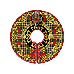 ScotsTee Shop Scottish MacGill Modern Clan Crest Tartan Christmas Tree Skirt Golden Celtic Heritage