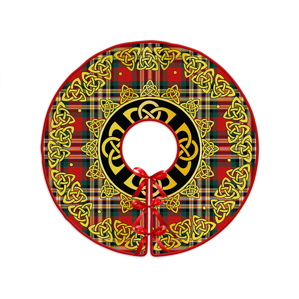 ScotsTee Shop Scottish MacGill Modern Clan Crest Tartan Christmas Tree Skirt Golden Celtic Heritage