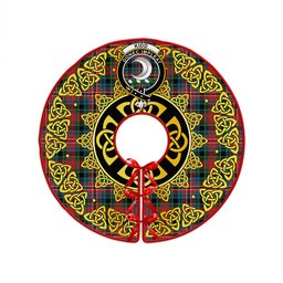 ScotsTee Shop Scottish Kidd Modern Clan Crest Tartan Christmas Tree Skirt Golden Celtic Heritage