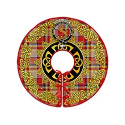 ScotsTee Shop Scottish MacGlashan Modern Clan Crest Tartan Christmas Tree Skirt Golden Celtic Heritage