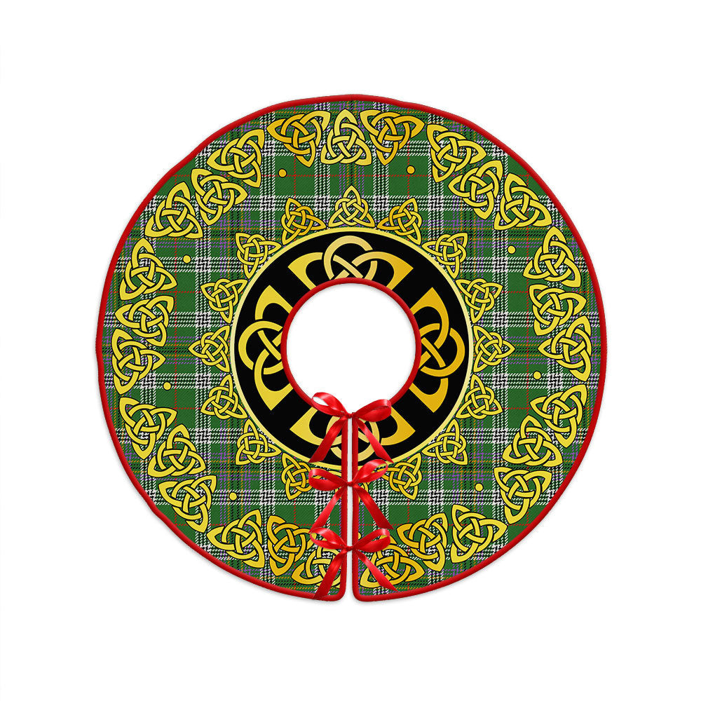 ScotsTee Shop Scottish Kennedy Ancient Clan Crest Tartan Christmas Tree Skirt Golden Celtic Heritage