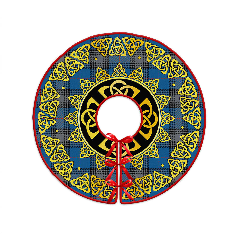ScotsTee Shop Scottish Kinnaird Ancient Clan Crest Tartan Christmas Tree Skirt Golden Celtic Heritage