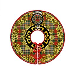 ScotsTee Shop Scottish MacGill Ancient Clan Crest Tartan Christmas Tree Skirt Golden Celtic Heritage