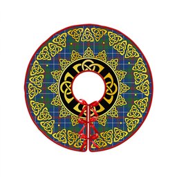 ScotsTee Shop Scottish MacHardy Modern Clan Crest Tartan Christmas Tree Skirt Golden Celtic Heritage