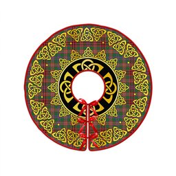 ScotsTee Shop Scottish MacCall Ancient Clan Crest Tartan Christmas Tree Skirt Golden Celtic Heritage