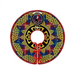 ScotsTee Shop Scottish Glenn Modern Clan Crest Tartan Christmas Tree Skirt Golden Celtic Heritage