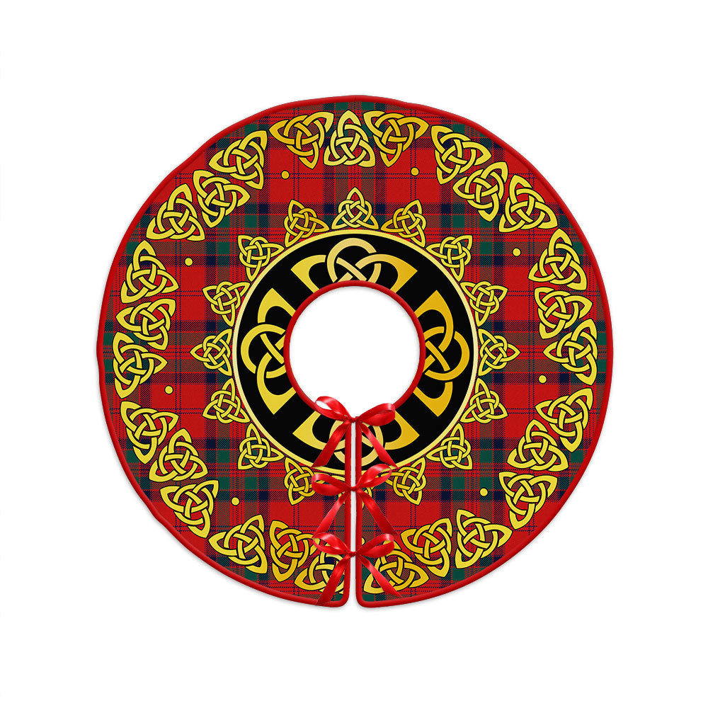 ScotsTee Shop Scottish MacGillivray Modern Clan Crest Tartan Christmas Tree Skirt Golden Celtic Heritage