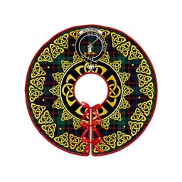 ScotsTee Shop Scottish Guthrie Modern Clan Crest Tartan Christmas Tree Skirt Golden Celtic Heritage