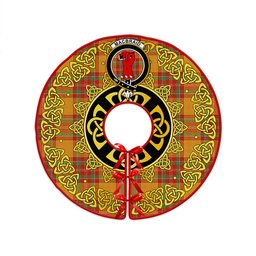 ScotsTee Shop Scottish MacBrair Ancient Clan Crest Tartan Christmas Tree Skirt Golden Celtic Heritage