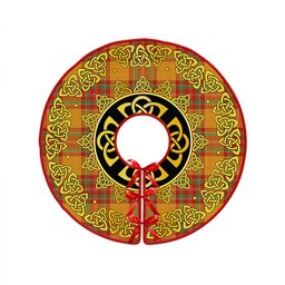 ScotsTee Shop Scottish MacBrair Ancient Clan Crest Tartan Christmas Tree Skirt Golden Celtic Heritage