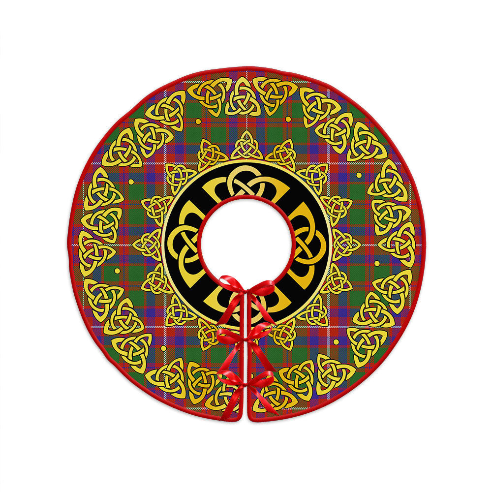 ScotsTee Shop Scottish Geddes Ancient Clan Crest Tartan Christmas Tree Skirt Golden Celtic Heritage