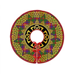 ScotsTee Shop Scottish Geddes Ancient Clan Crest Tartan Christmas Tree Skirt Golden Celtic Heritage