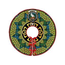 ScotsTee Shop Scottish Lauder Ancient Clan Crest Tartan Christmas Tree Skirt Golden Celtic Heritage