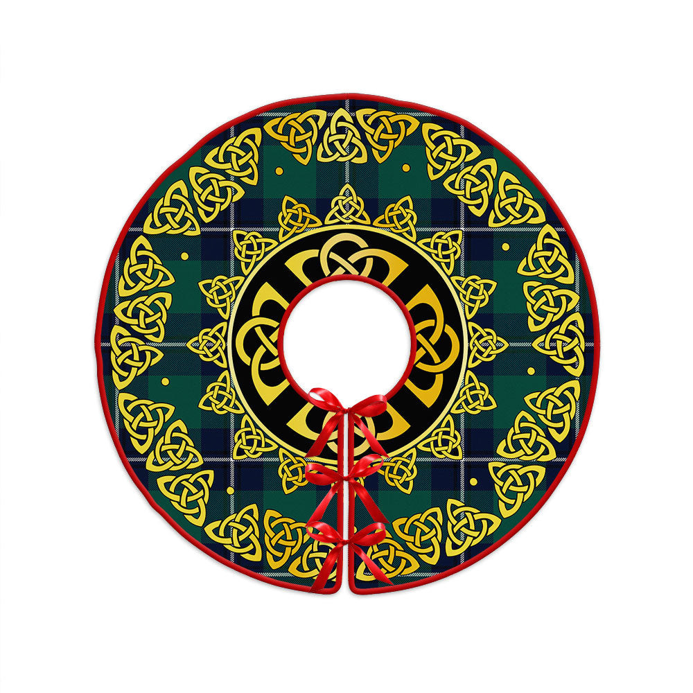 ScotsTee Shop Scottish Irvine Modern Clan Crest Tartan Christmas Tree Skirt Golden Celtic Heritage